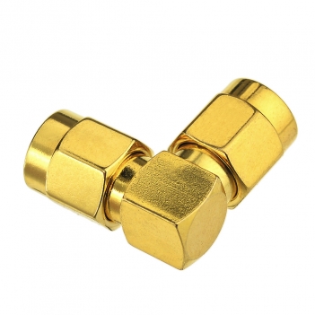 Superbat SMA Male Plug RA to RP SMA male plug Reverse Polarity right angle RF Coax Adapter Connector