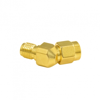 Superbat SMA Male Plug RA to RP SMA female Jack right angle RF Coax Adapter Connector