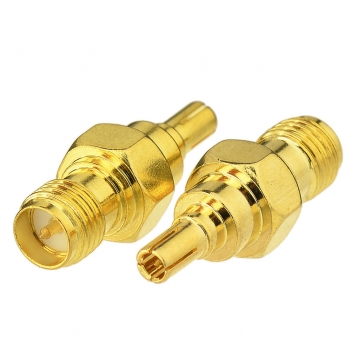 Goldplated CRC9 Plug Male to RP SMA Jack Male Straight 4G LTE Modem Antenna Adapter Connector