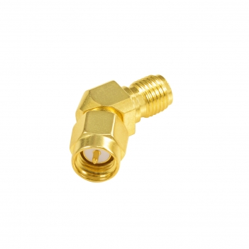 Superbat SMA Male Plug RA to RP SMA female Jack Reverse Polarity right angle RF Coax Adapter Connector