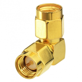 Superbat SMA Male Plug RA to RP SMA male plug Reverse Polarity right angle RF Coax Adapter Connector