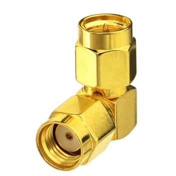 Superbat SMA Male Plug RA to RP SMA male plug Reverse Polarity right angle RF Coax Adapter Connector