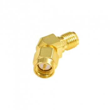 Superbat SMA Male Plug RA to RP SMA female Jack right angle RF Coax Adapter Connector