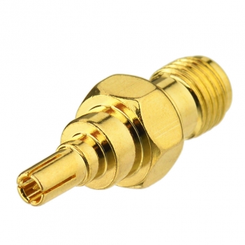 Goldplated CRC9 Plug Male to RP SMA Jack Male Straight 4G LTE Modem Antenna Adapter Connector