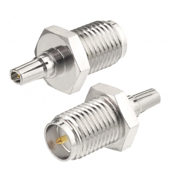 Straight Stainless Steel CRC9 Plug Male to RP SMA Jack Male Adapter for 3G 4G Modem Antenna