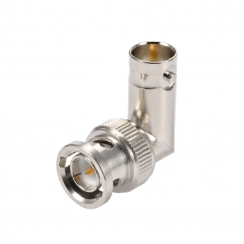 75Ohm BNC Jack Female to BNC Plug Male Right Angle Adapter