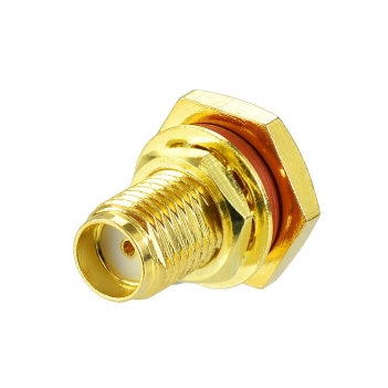 Superbat Waterproof SMA Female Bulkhead Solder Connector for Semi-rigid 0.086" Cable RG405