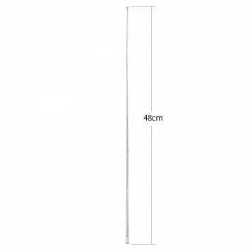 Superbat SMA Male Connector DAB DAB+ FM AM TV Antenna 6 Section Telescopic Aerial for Home Audio Radio Stereo Receiver
