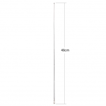 Superbat SMA Male Connector DAB DAB+ FM AM TV Antenna 6 Section Telescopic Aerial for Home Audio Radio Stereo Receiver
