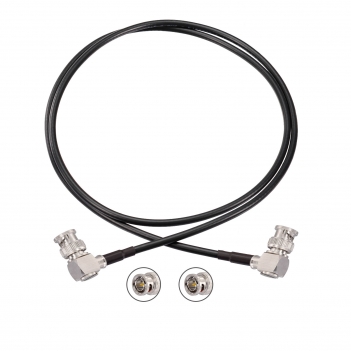 Superbat 75 Ohm BNC Right Angle Male to BNC Right Angle Male (Belden 1855A) 3G 6G HD SDI Vedio Camera Cable