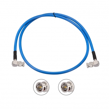 Superbat BNC Right Angle Male to BNC Right Angle Male 75 Ohm 3G 6G HD SDI Cable (Belden 1694A) for Video Camera and Moniter