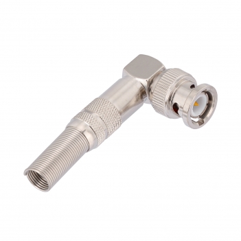 BNC Plug Male Connector Right Angle Crimp LMR-300
