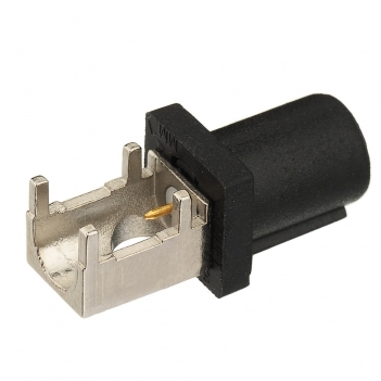 Dual FAKRA A2 Male Plug Right Angle PCB Mount Connector