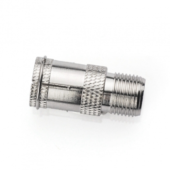 F Jack Female to F Plug Male Adapter Straight