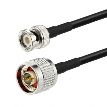 N Male to BNC Male Cable Using RG58 Coax