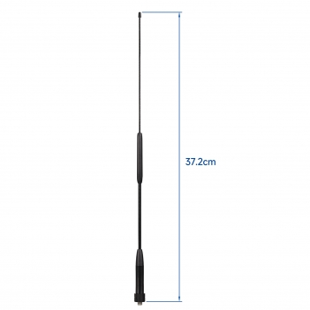 Superbat SMA Female Whip Antenna Dual Band VHF UHF 144/430Mhz Flexible Antenna 14in