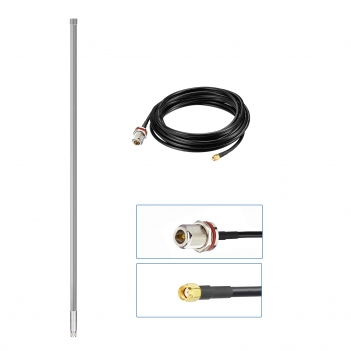 Bingfu 43.3inch 8dBi 868MHz 915MHz Lora Antenna+10ft ALSR240 Low Loss Cable for Helium HNT Miner Hotspot LoraWan Gateway