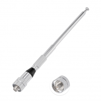 Dual Band VHF UHF Ham Radio Antenna Handheld Amateur 136-174 400-470 MHz 5 Section Telescopic High Gain Antennas for Wouxun Baofeng BF-F8HP UV-5R UV-82 BF-888S