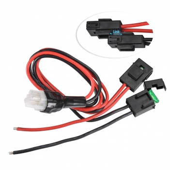 30A 6-pin DC Power Supply Cable 12AWG Short Wave Power Cable for Yaesu Icom Alinco Mobile Radio Power Cord