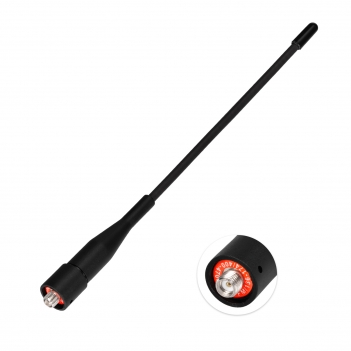 Two Way Radio Antenna 6in, VHF/UHF Dual Band SMA Female Flexible Handheld Ham Radio Antenna  for Baofeng Walkie Talkie UV-5R UV-82 Yaesu FT-65