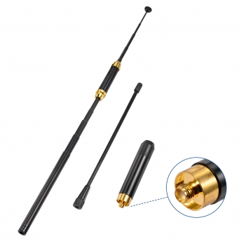 Dual Band VHF UHF Antenna Amateur Radio Antenna Telescopic SMA Female 5.5 dBi 136-174/400-470 MHz for Baofeng UV-5R UV-82 Quansheng Wouxun Ham Radio Walkie Talkie Rad