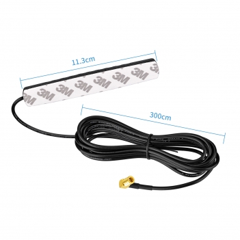 DAB DAB+ Antenne Auto FM AM Radio Antenne Windschutzscheiben Antenne Patch Antenne + 3M DAB Antenne SMB Anschluss Kabel für PioneerAlpine Clarion Digital Radio FM Tuner