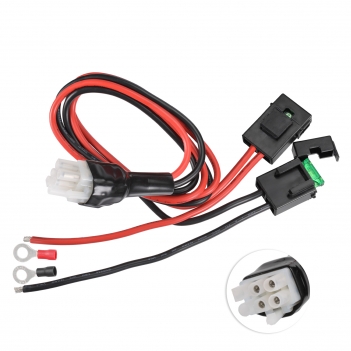 30A 6-pin DC Power Supply Cable 12AWG Short Wave Power Cable for Yaesu Icom Alinco Mobile Radio Power Cord