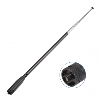 Two Way Radio Antenna Replacement Telescopic/Rod HT Antenna SMA Female Dual Band VHF/UHF 144/430MHz Antenna for Wouxun/TYT Radios Walkie Talkie etc.