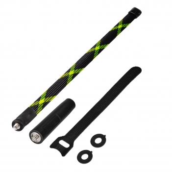 Dual Band VHF UHF 136-520MHz 18.7 inch Foldable Camouflage CS Tactical SMA Female Ham Radio Antenna for BaoFeng UV-5R UV-82 BF-F8HP Wouxun HYT Handheld Two Way Radio Walkie Talkie