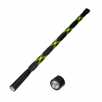 Dual Band VHF UHF 136-520MHz 18.7 inch Foldable Camouflage CS Tactical SMA Female Ham Radio Antenna for BaoFeng UV-5R UV-82 BF-F8HP Wouxun HYT Handheld Two Way Radio Walkie Talkie