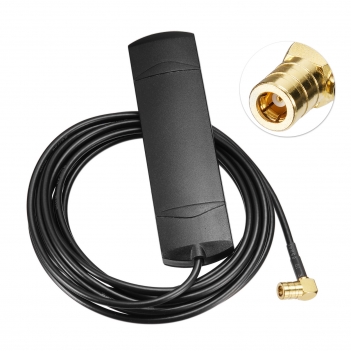 DAB DAB+ Antenne Auto FM AM Radio Antenne Windschutzscheiben Antenne Patch Antenne 17dbi + 3M DAB Antenne SMB Anschluss Kabel für Pioneer Alpine Clarion Digital Radio FM Tuner