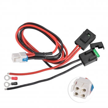 DC Power Supply Cable 4-Pin 12 AWG 12V 30A Short Wave Power Supply Cord Cable Adapter Fuse wire for Yaesu Icom Radios