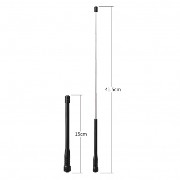 VHF UHF Telescopic Antenna Dualband 144/430MHz Flexible Ham Radio Antenna for Ham Radio Baofeng UV-82 UV-5R HYT Walkie Talkie CB Radio Antenna