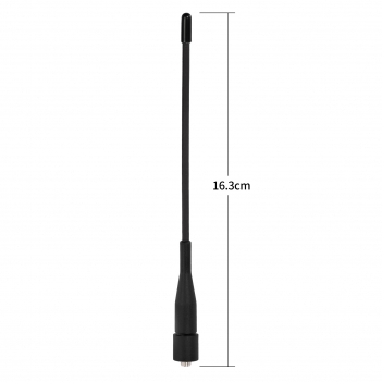 Two Way Radio Antenna 6in, VHF/UHF Dual Band SMA Female Flexible Handheld Ham Radio Antenna  for Baofeng Walkie Talkie UV-5R UV-82 Yaesu FT-65