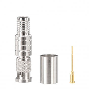 Superbat HD-BNC High-Density BNC Male Crimp Connector 75 Ohm Micro BNC SDI Connector for Belden Riser 1694A 6G-SDI 4K UHD HD Video Camera Coaxial Cable