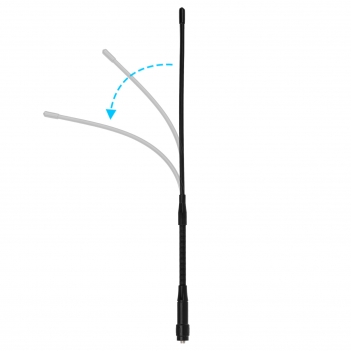 Dual Band UHF VHF Ham Radio Antenna - 136-174MHz 400-470MHz Soft Whip Antenna - Compatible with Baofeng UV-5R BF-F8HP 888S Retevis RT-5R RT5 RT-5RV RT29 Aliunce HD1 Arcshell AR-5 Two Way Radio