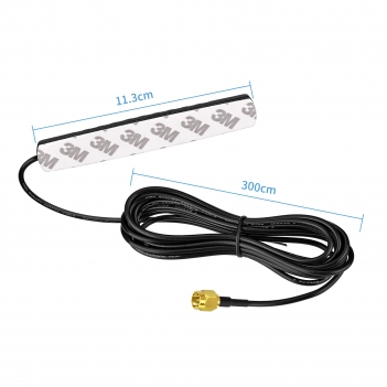 DAB DAB+ Antenne Auto FM AM Radio Antenne Windschutzscheiben Antenne Patch Antenne + 3M DAB Antenne SMB Anschluss Kabel for Pioneer Alpine Clarion Digital Radio FM Tuner