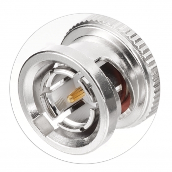 Superbat 2 PCS 75 Ohm BNC Male Plug Straight Crimp Connector for RG59 Cable