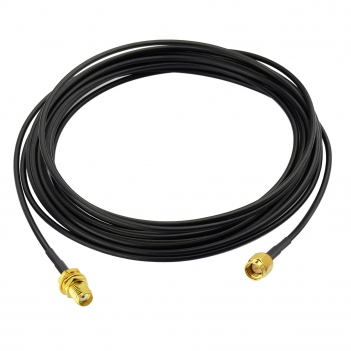 SMA BulkHead Jack to SMA Straight Plug Low Loss ALSR100 1000cm with 3pcs SMA adapters