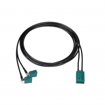Fakra Extension Cable Car Antenna Splitter Double Z Female to Male Splitter for Car Stereo GPS FM AM HD Radio CD Media Player RG174 2.5M ROHS