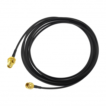 SMA BulkHead Jack to SMA Straight Plug Low Loss ALSR100 200cm with 3pcs SMA adapters