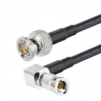 100 CM 1855A HD BNC Jumper Cable 1FT HD SDI 3G 6G Belden 1855A Cable BNC Male to HD BNC Male Right Angle 75 Ohm Digital Video Cable