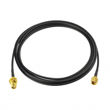 SMA BulkHead Jack to SMA Straight Plug Low Loss ALSR100 200cm with 3pcs SMA adapters