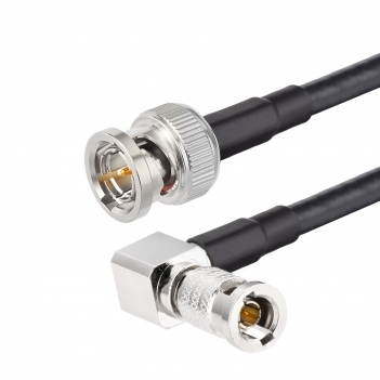 200 CM 1855A HD BNC Jumper Cable 1FT HD SDI 3G 6G Belden 1855A Cable BNC Male to HD BNC Male Right Angle 75 Ohm Digital Video Cable