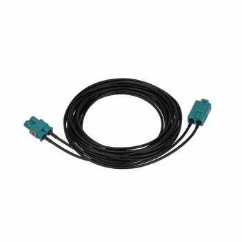 Fakra Double Z Water Blue Female to Male Extension Cable RG174 2.5M for Car Stereo GPS Navigation Radio Antenna