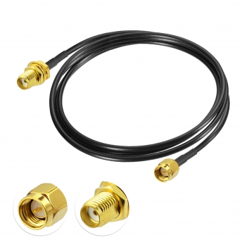 SMA BulkHead Jack to SMA Straight Plug Low Loss ALSR100 100cm