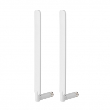 White 2.4G 5.8G Dual Band 12dBi Omnidirectional Stick Antenna With RP SMA Male Connector Pack Of 2