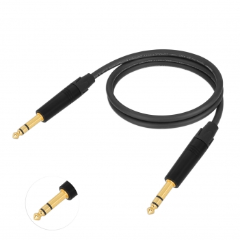 6.35mm (1/4 Inch) TRS to 6.35mm (1/4 Inch) Balanced Stereo Audio Cable 6.35 mm Balanced Line,Straight 6.35mm Male Jack Stereo Audio Interconnect Cord, for Electric Guitar,Bass,Keyboard,Amp,Speaker,Equalizer; Microphones,Amplifiers, mixing consoles;