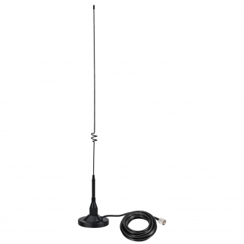 Mobile Radio Antenna Dual Band VHF UHF 136-174MHz and 400-460MHz Amateur Radio Antenna Vehicles 39 cm with Magnetic Base PL259 Connector and 5 m Cable for Bidirectional Radio and Amateur