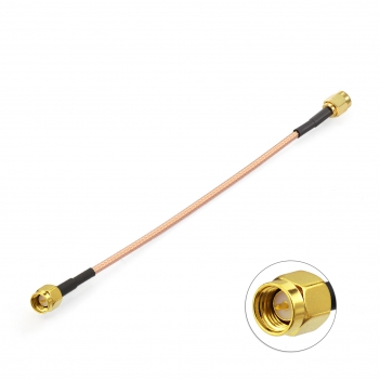 SMA Male to Male RG316D Cable 50ohm Double-Shielded WiFi Antenna Extension Cable for 4G LTE Router RTL-SDR USB Dongle ADS-B Receiver Network Analyzer SDR Devices